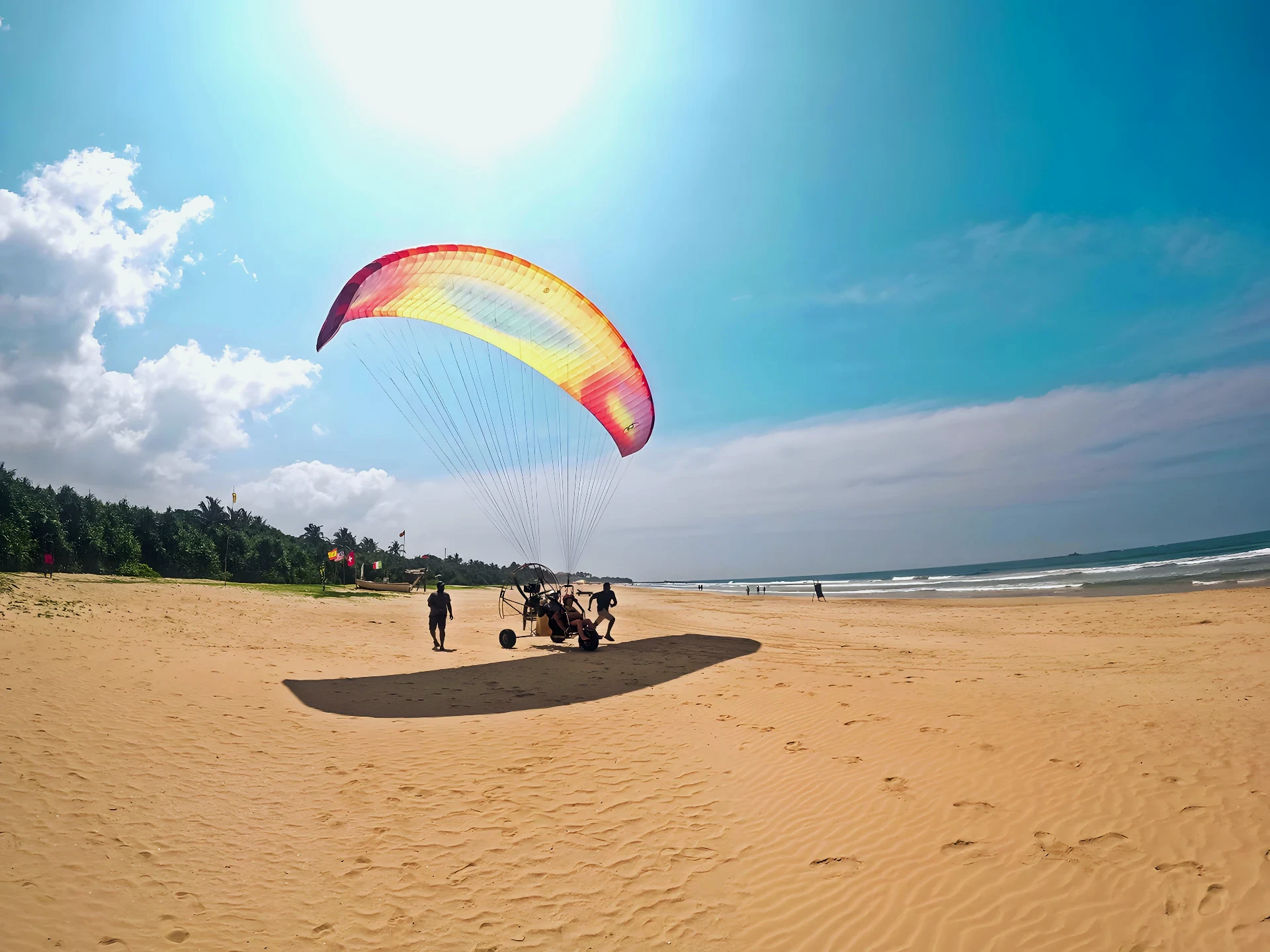 Overhead view of the Negombo Lagoon